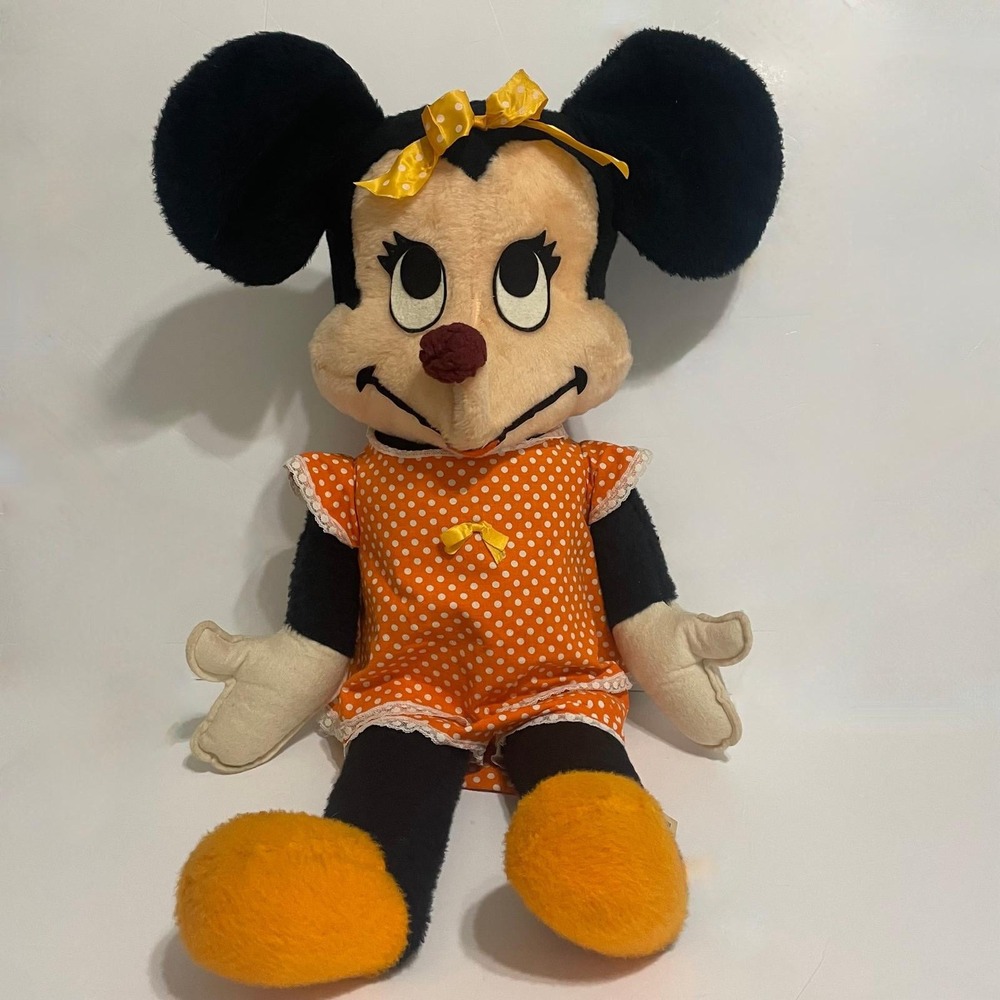 Vintage MINNIE MOUSE Plush‎ Walt Disney Productions California Stuffed Toy
